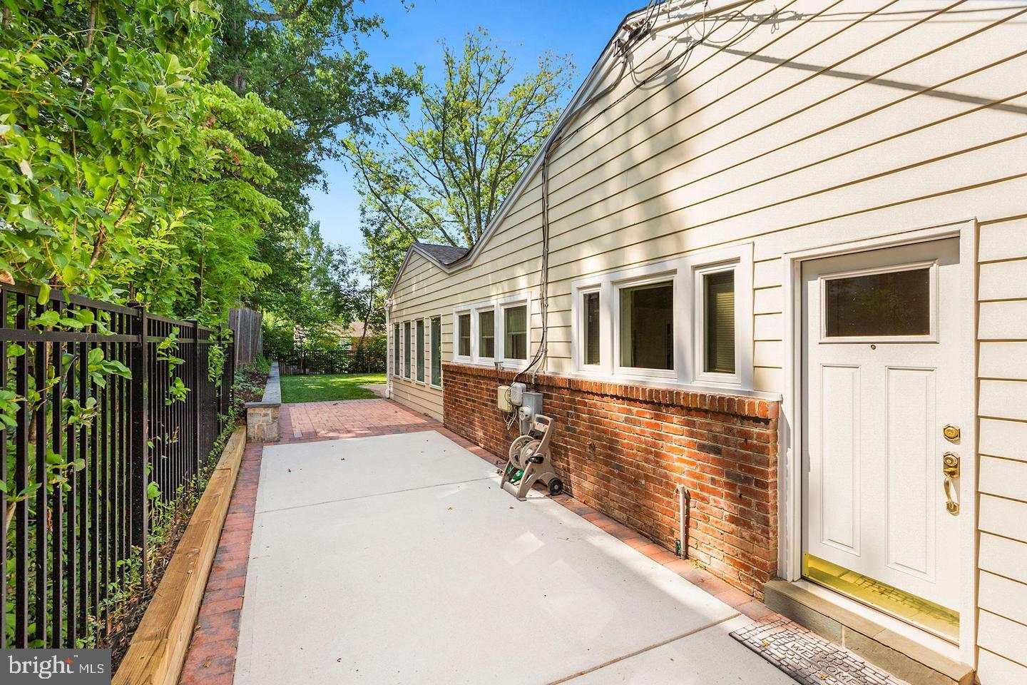 5934 Anniston Road Bethesda, MD 20817 - Photo 22 of 25 Driveway with Gate and Plenty of Parking