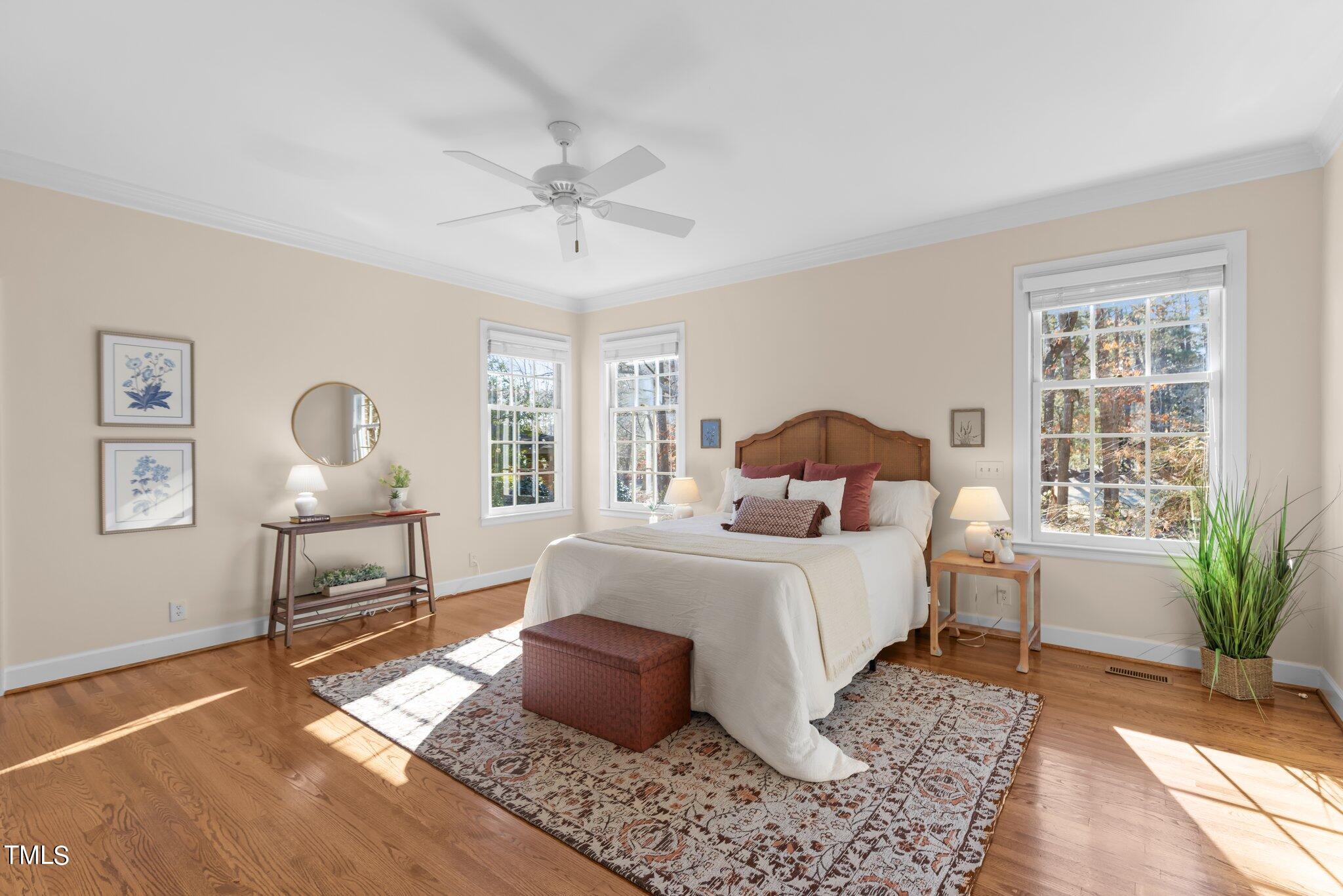 8 Surrey Lane Durham, NC 27707 - Photo 12 of 50 a bedroom with a bed and window