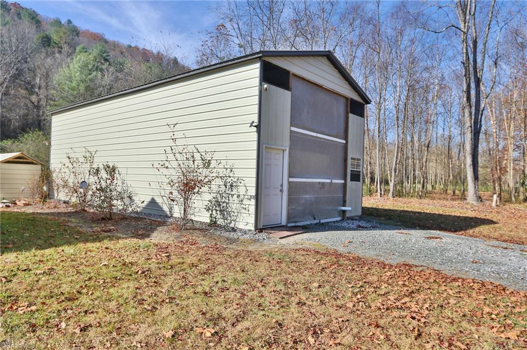 185 Eagle Hills Road Purlear, NC 28665 - Photo 5 of 49 Building currently holds a 41 ft 5th wheel camper (camper not included)