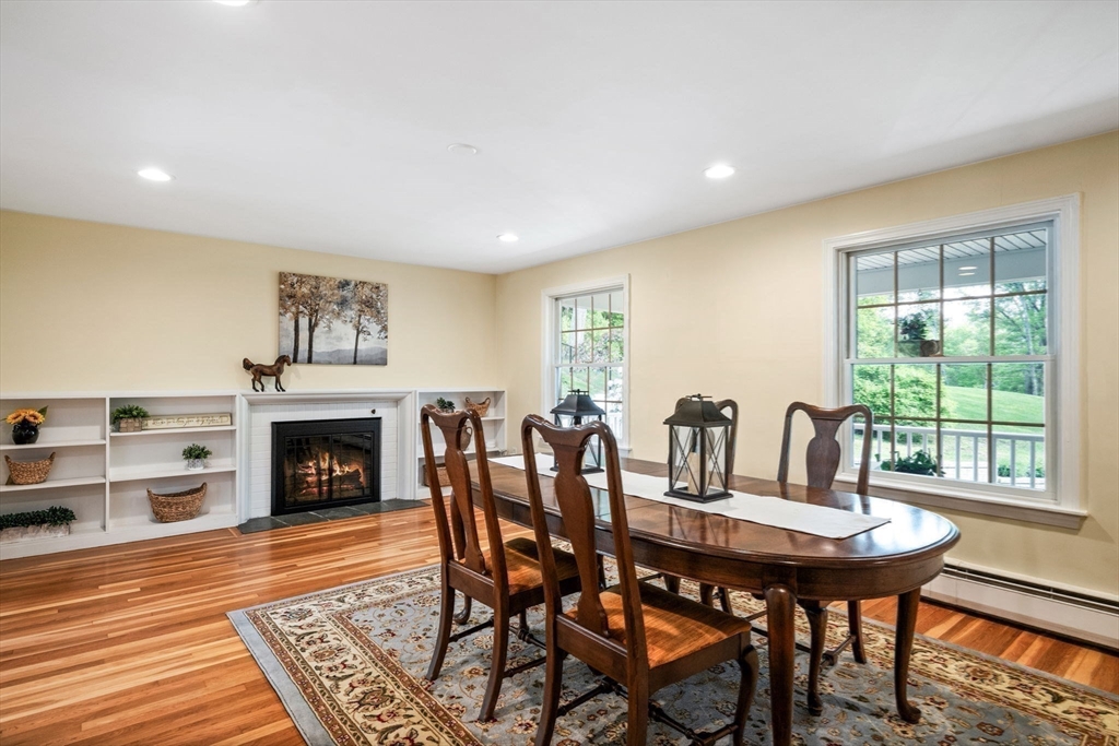 20 Stagecoach Road Topsfield, MA 01983 - Photo 17 of 42 a view of a dining room with furniture window and wooden floor