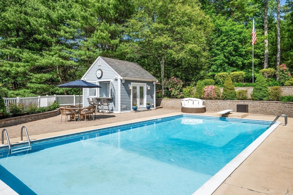 20 Stagecoach Road Topsfield, MA 01983 - Photo 38 of 42 a view of a house with swimming pool and sitting area