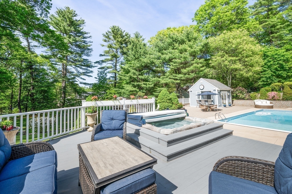 20 Stagecoach Road Topsfield, MA 01983 - Photo 39 of 42 a view of balcony with wooden floor and outdoor seating