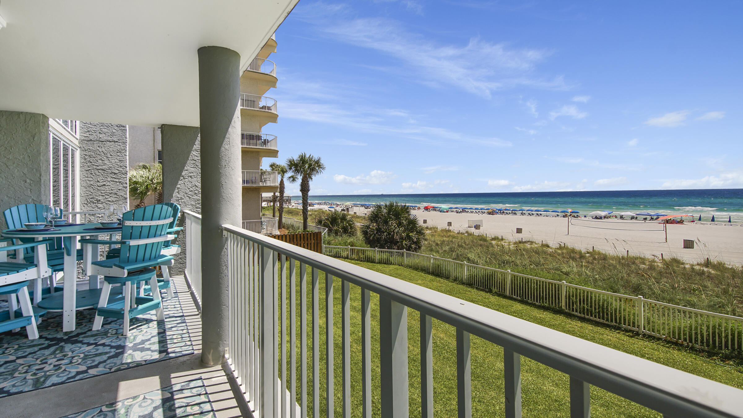 10509 Front Beach Road, Unit 100 Panama City Beach, FL 32408 - Photo 45 of 52 a view of balcony with furniture