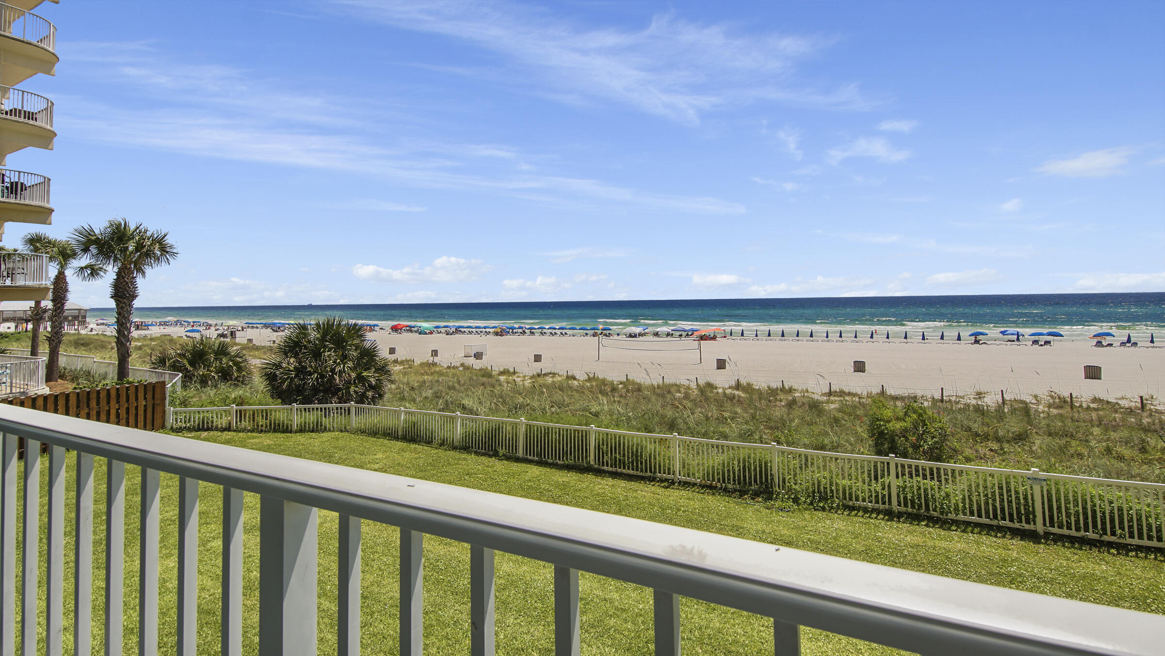10509 Front Beach Road, Unit 100 Panama City Beach, FL 32408 - Photo 47 of 52 a view of a balcony with an outdoor space