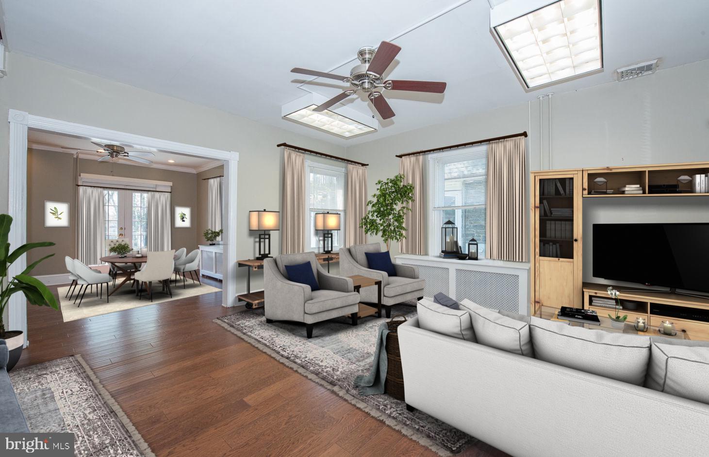 420 Darby Road Havertown, PA 19083 - Photo 2 of 21 a living room with furniture and a flat screen tv