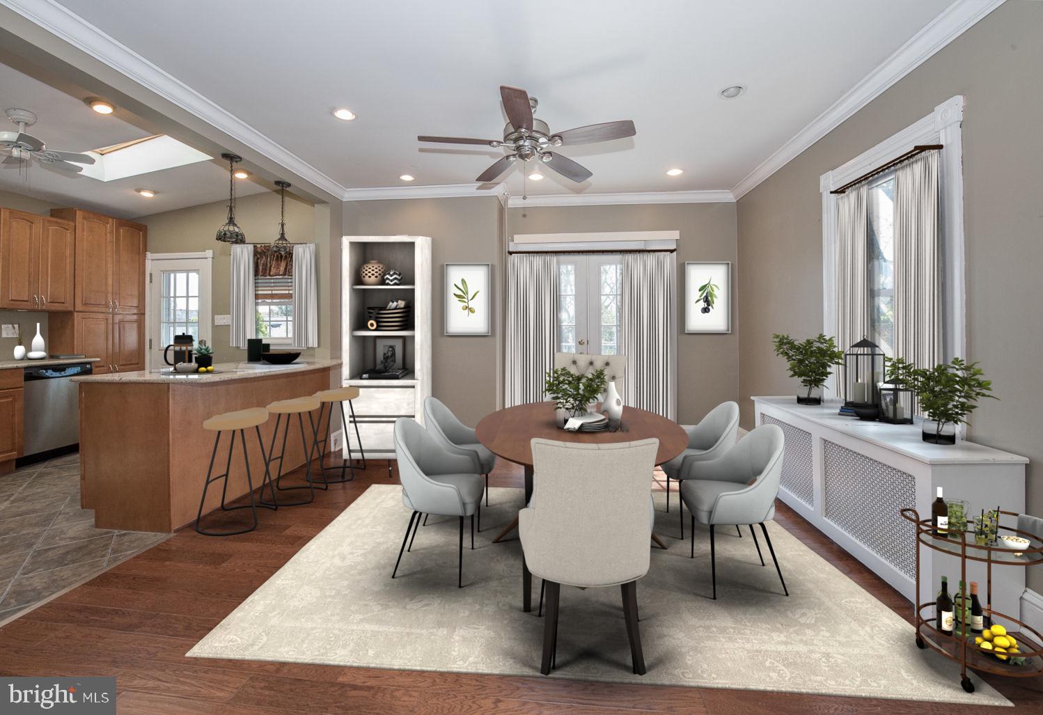 420 Darby Road Havertown, PA 19083 - Photo 4 of 21 a view of a dining room with furniture window and wooden floor