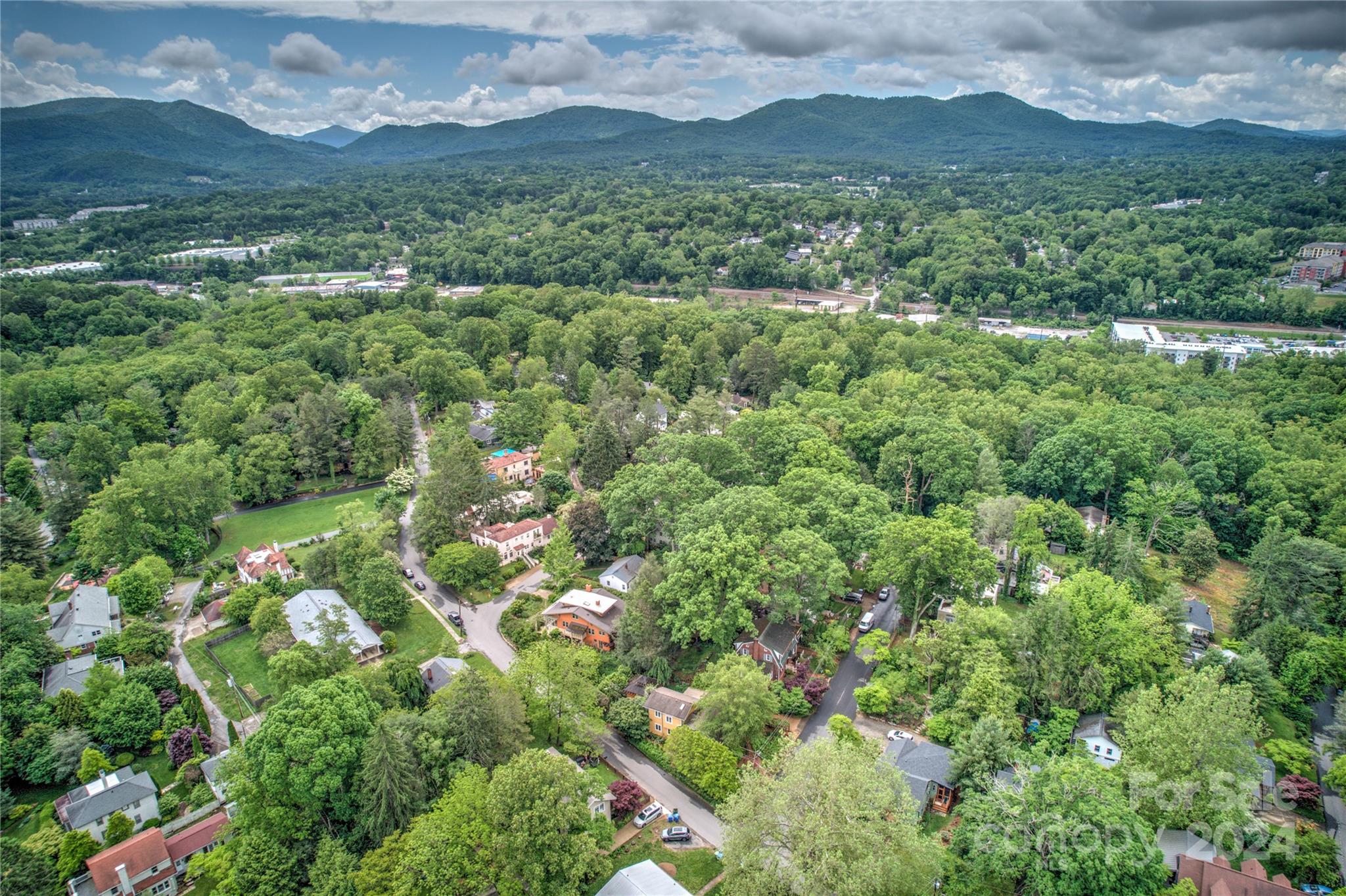 2 Devonshire Place Asheville, NC 28803 - Photo 41 of 47 a view of a lush green hillside and houses
