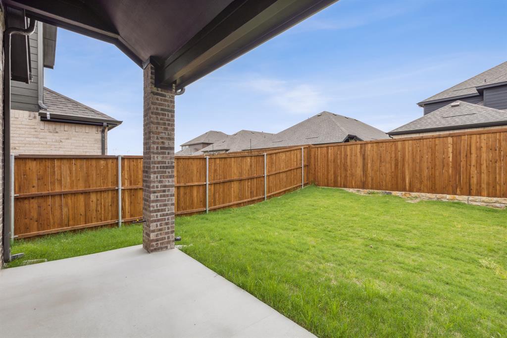 6145 Tahoe Winds Drive Pilot Point, TX 76258 - Photo 26 of 28 a view of a backyard with potted plants