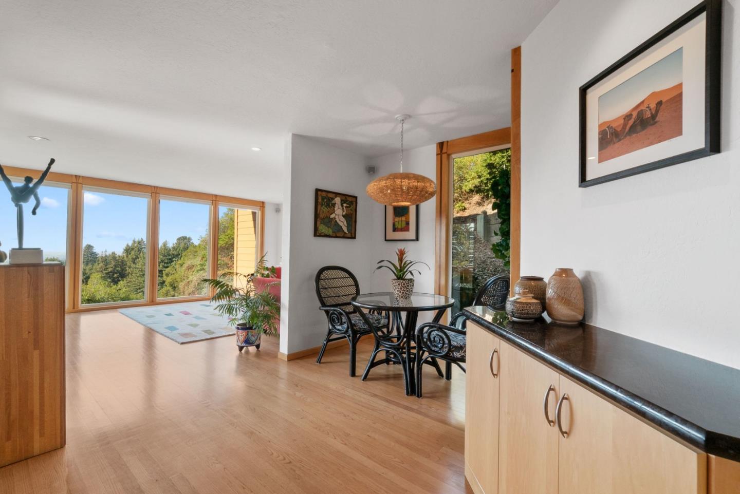 7625 Oak Ridge Road Aptos, CA 95003 - Photo 14 of 67 a living room with furniture and a large window