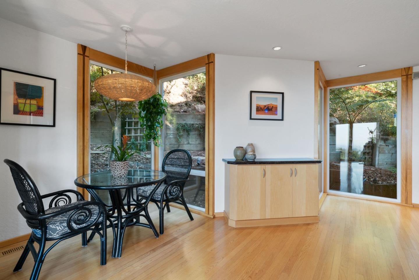 7625 Oak Ridge Road Aptos, CA 95003 - Photo 16 of 67 a view of a dining room with furniture and a window