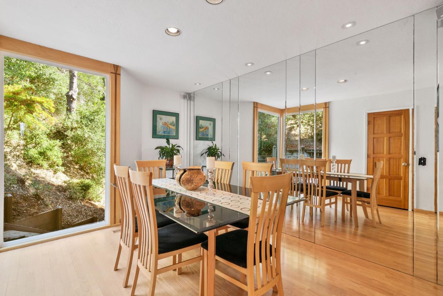 7625 Oak Ridge Road Aptos, CA 95003 - Photo 25 of 67 a view of a dining room with furniture window and wooden floor