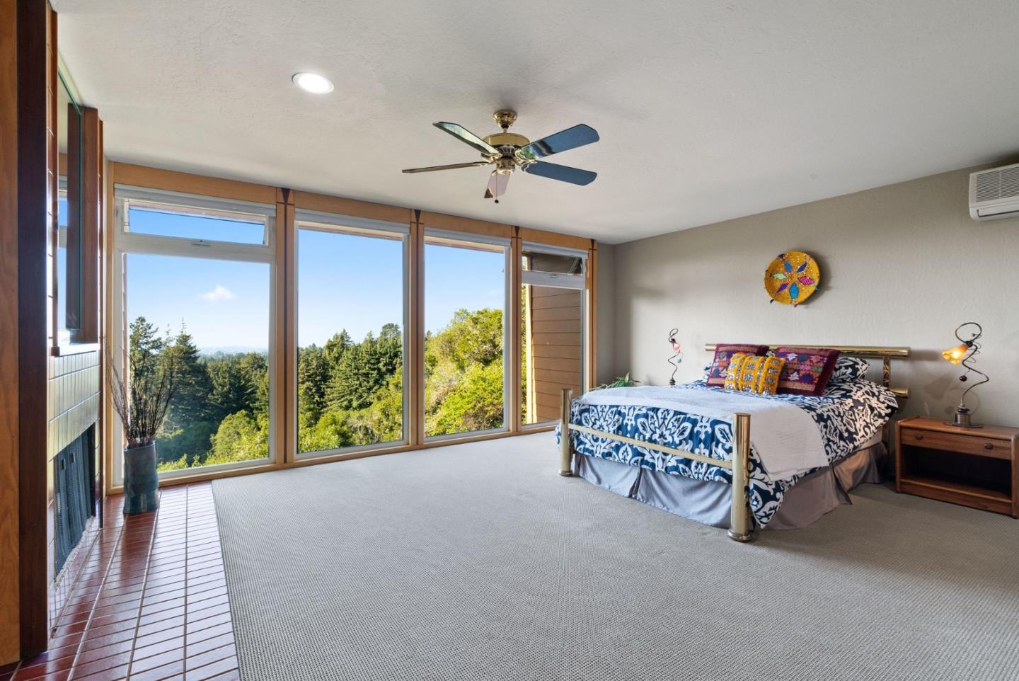 7625 Oak Ridge Road Aptos, CA 95003 - Photo 26 of 67 a bed sitting in a spacious bedroom next to a window
