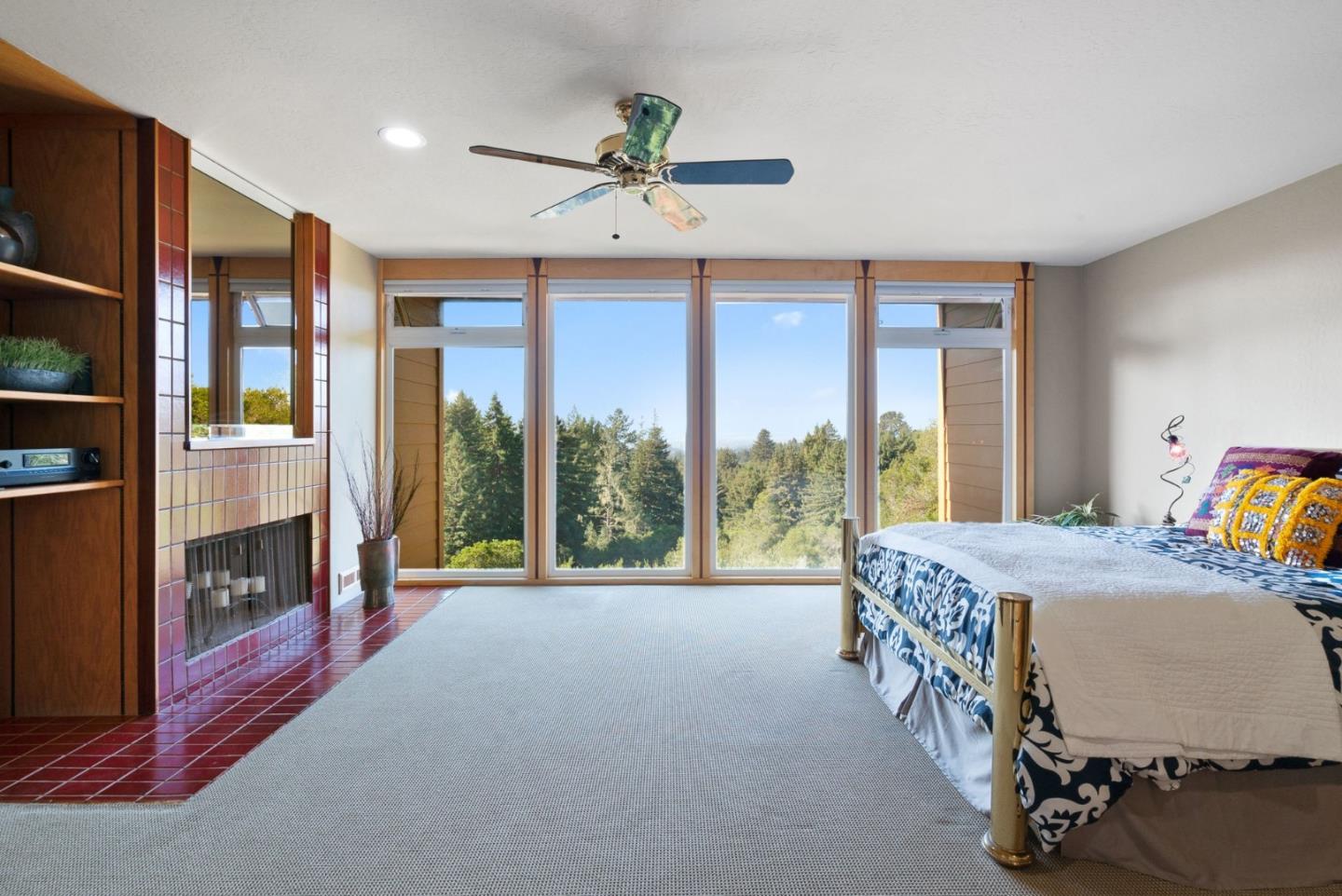 7625 Oak Ridge Road Aptos, CA 95003 - Photo 28 of 67 a living room with furniture and a fireplace