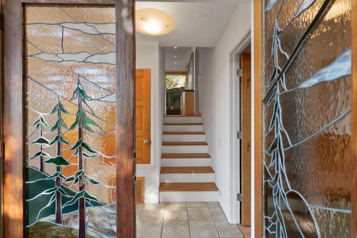 7625 Oak Ridge Road Aptos, CA 95003 - Photo 46 of 67 a view of entryway with a front door and wooden floor