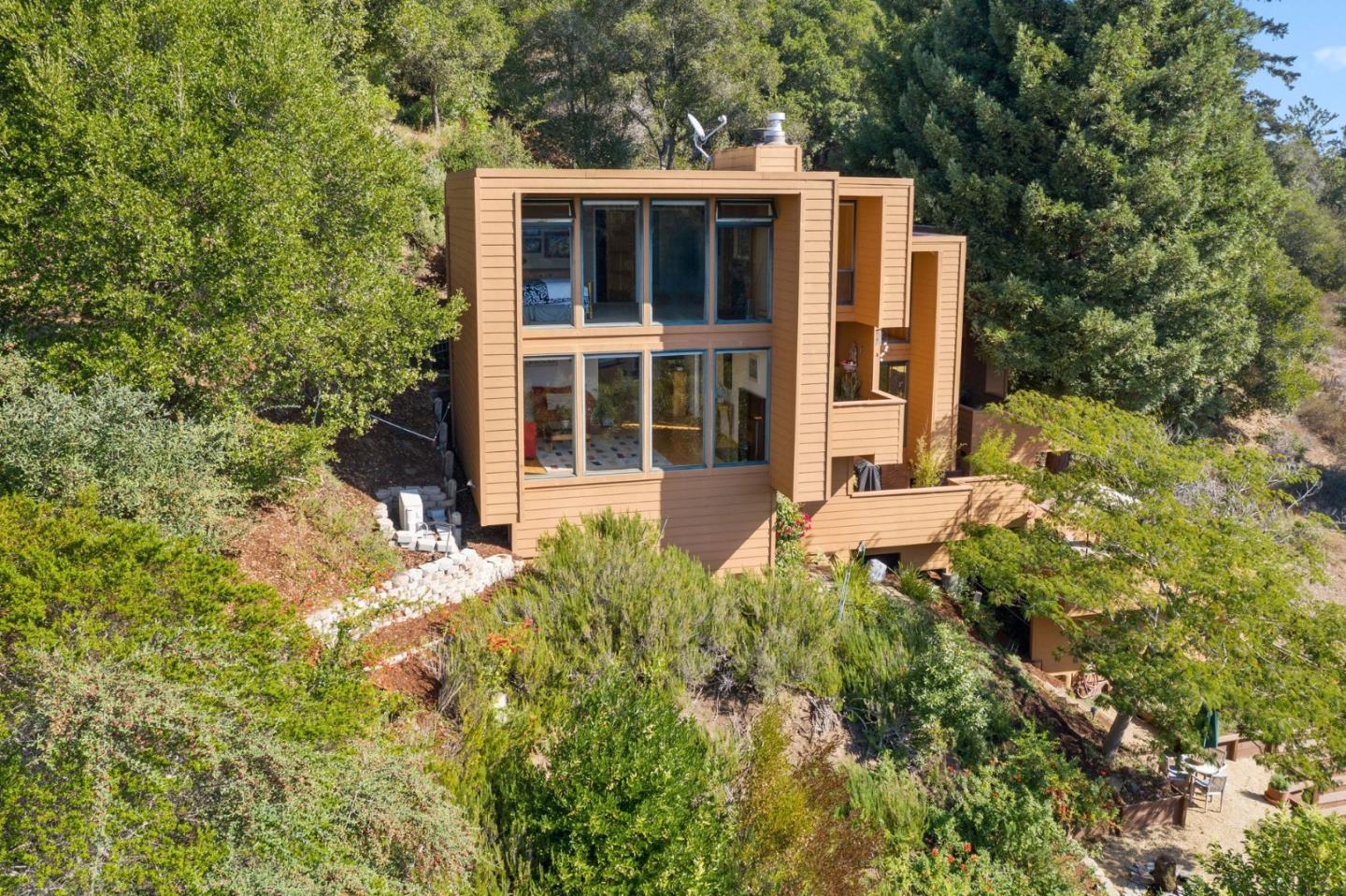 7625 Oak Ridge Road Aptos, CA 95003 - Photo 61 of 67 front view of a house with a yard