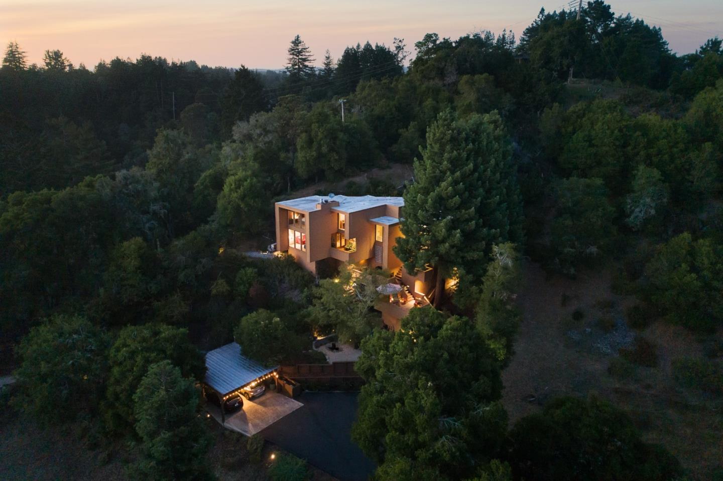 7625 Oak Ridge Road Aptos, CA 95003 - Photo 65 of 67 a backyard of a house with lots of green space green space and yard