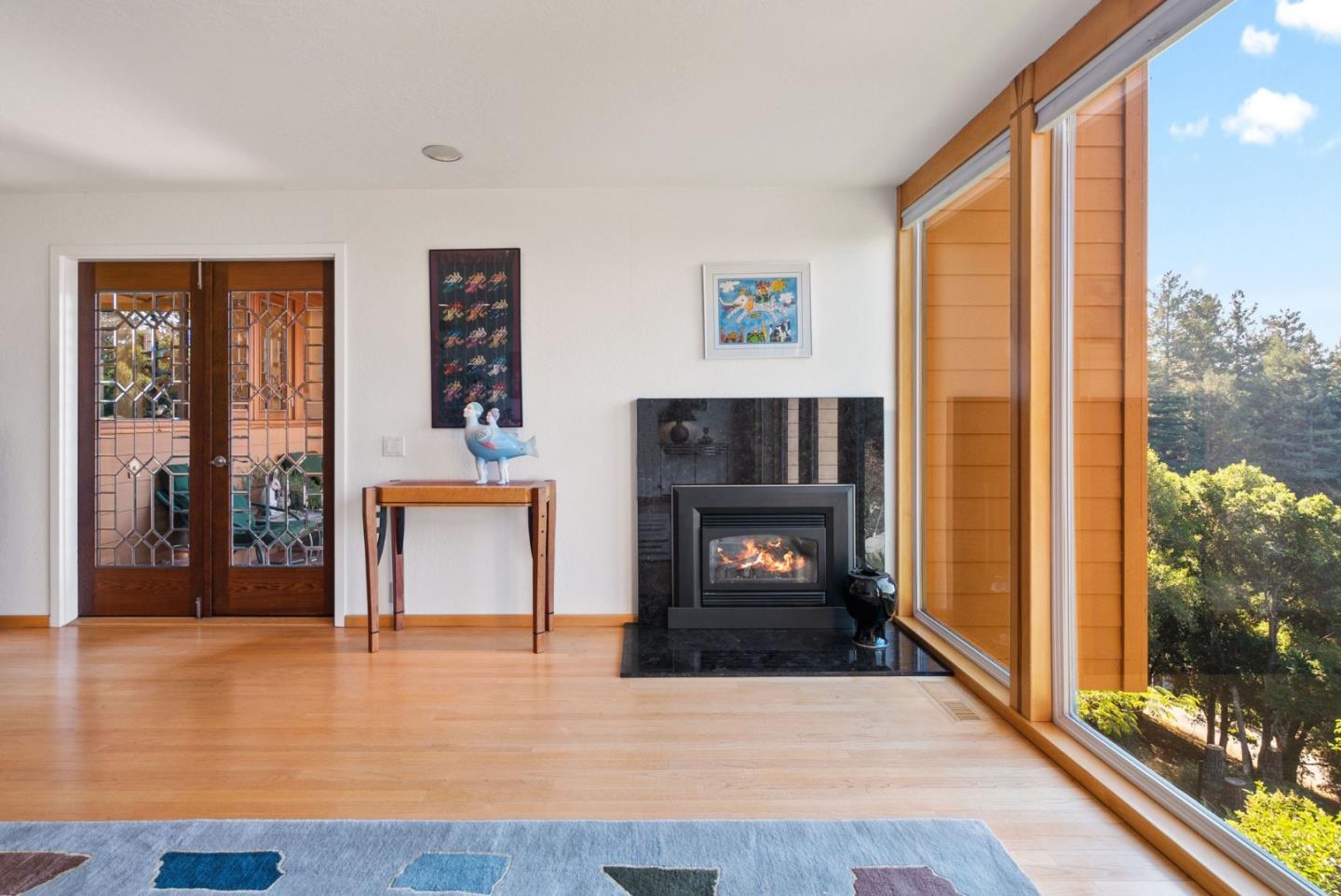 7625 Oak Ridge Road Aptos, CA 95003 - Photo 8 of 67 a living room with furniture and a fireplace
