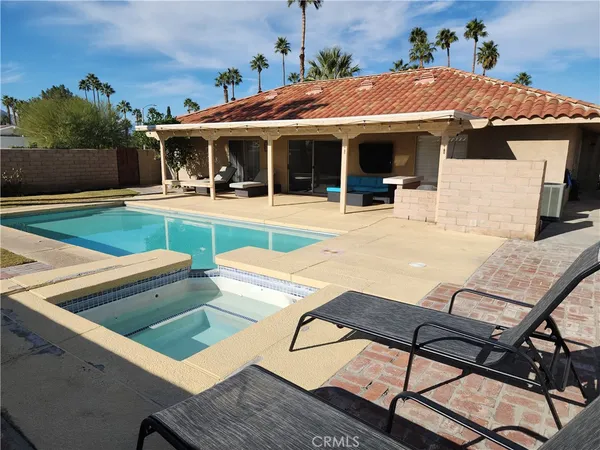 a view of a house with pool