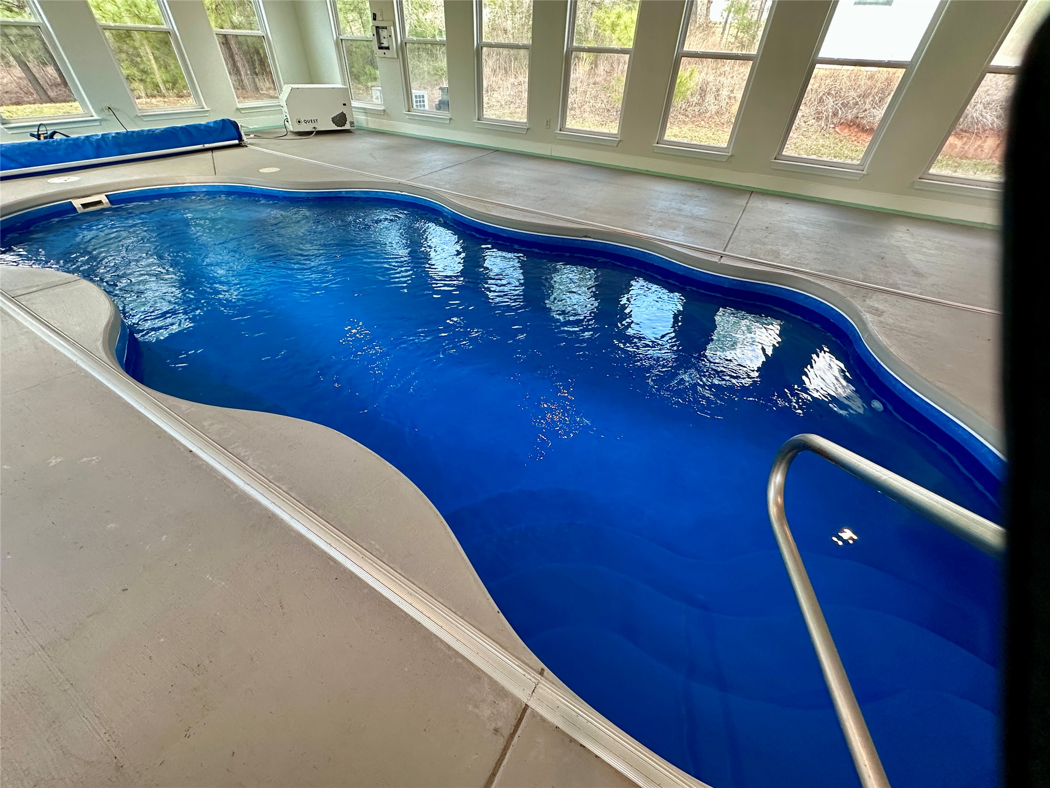 124 Pine Path Bastrop, TX 78602 - Photo 24 of 31 View of pool featuring a covered pool