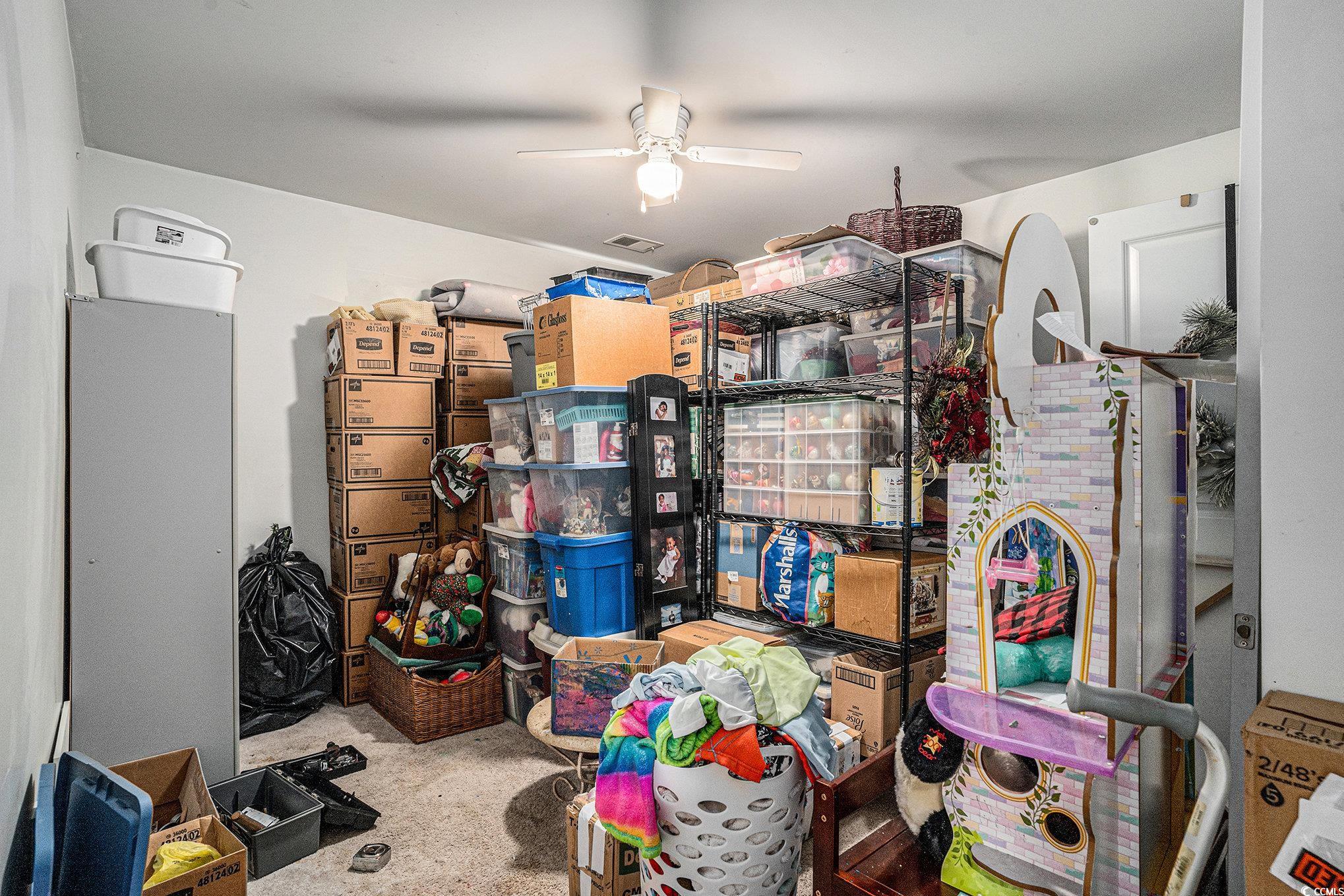2059 Borgata Loop Longs, SC 29568 - Photo 24 of 34 Storage area with ceiling fan