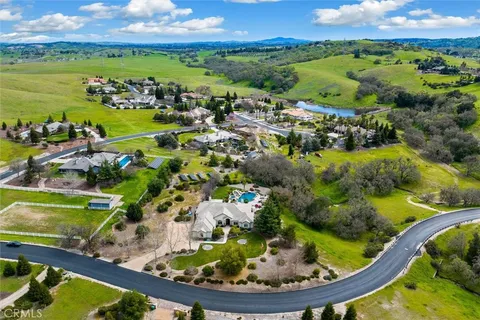 a view of a lake with a houses