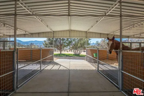 a patio with a table and chairs under an umbrella
