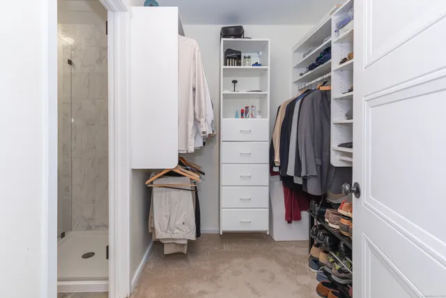 a view of walk in closet