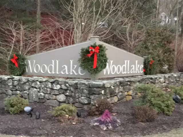 a view of a lake in middle of the house