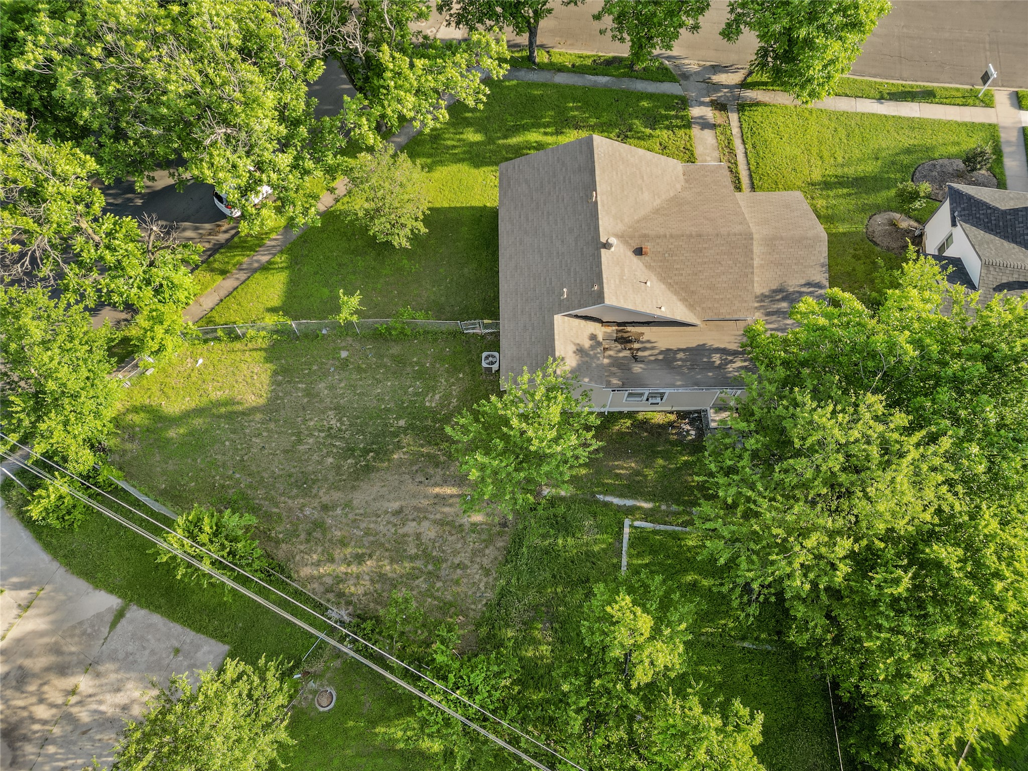 801 Evetts Road Killeen, TX 76541 - Photo 14 of 16 An aerial view reveals a home surrounded by mature trees, offering privacy and a spacious lot.