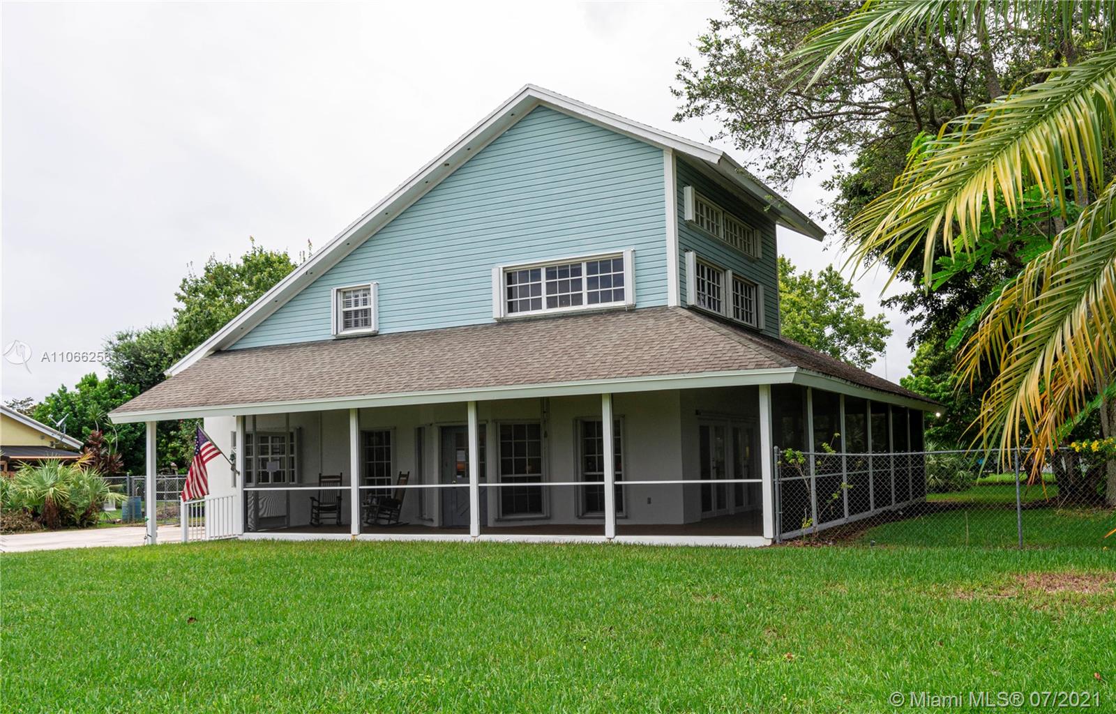 a view of a house with a garden