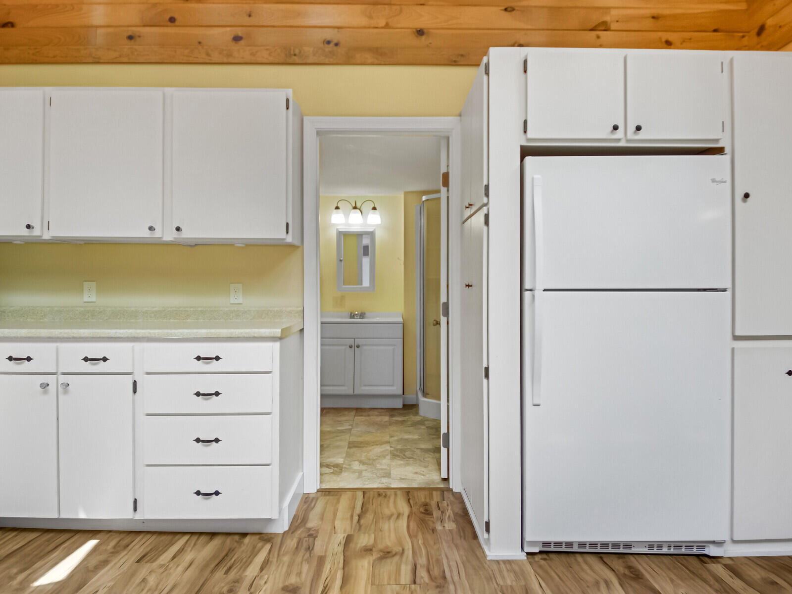 73 Pleasant Point Road Vassalboro, ME 04989 - Photo 16 of 31 Kitchen toward full bathroom