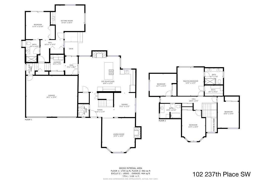 102 237th Place Southwest Bothell, WA 98021 - Photo 34 of 34 a picture of floor plan