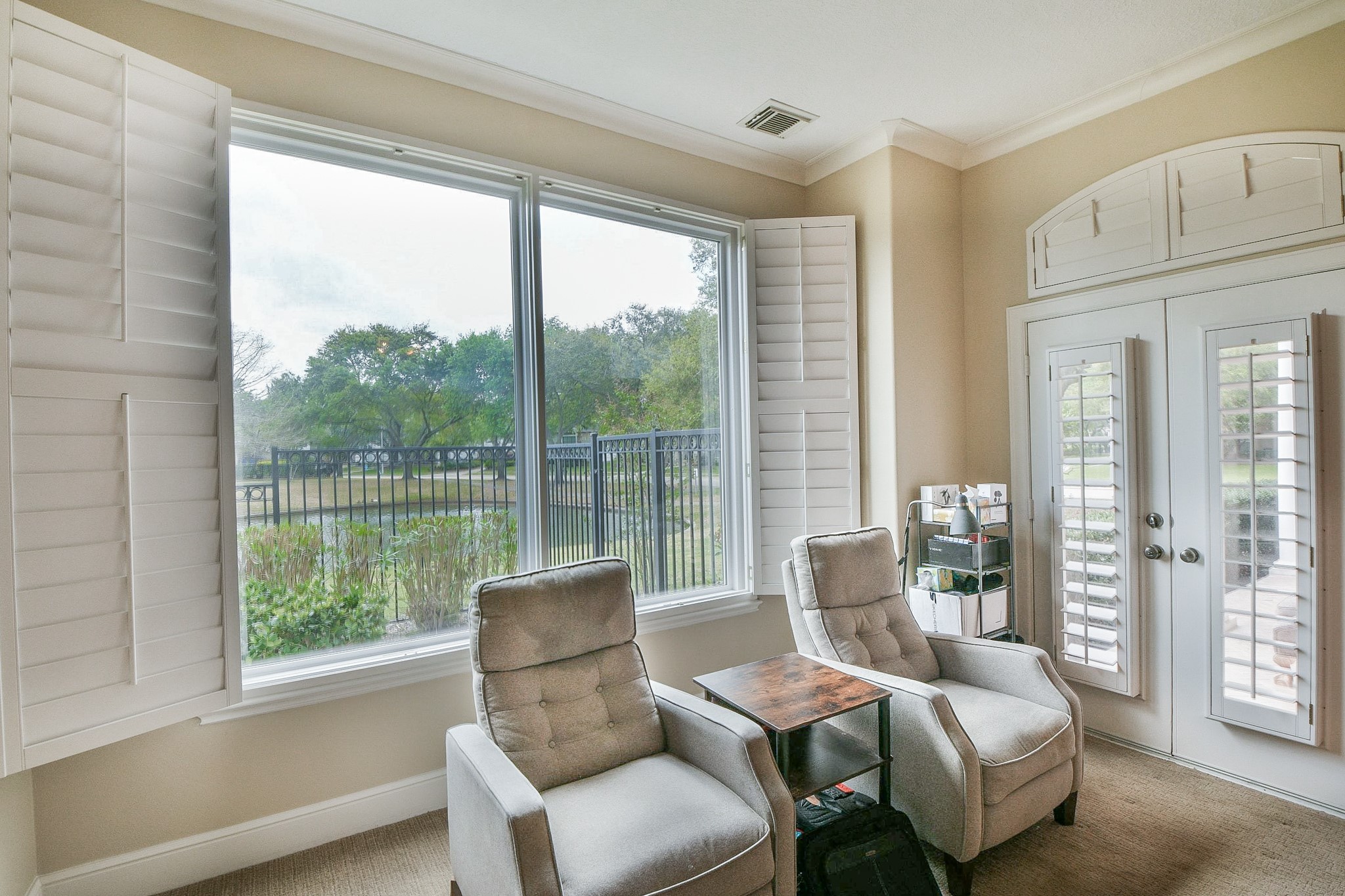 12711 Waterside Way Houston, TX 77041 - Photo 24 of 48 Lake view. One of 6 sets of French Doors.