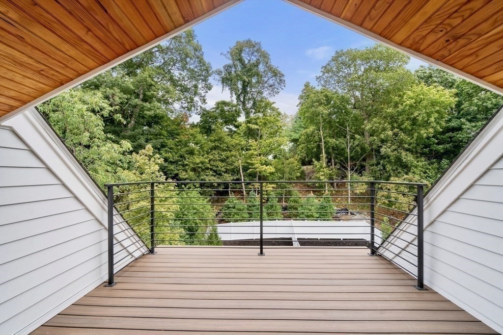 71 Cloverdale Road, Unit 1 Newton, MA 02461 - Photo 16 of 32 a view of balcony with deck