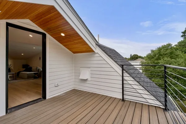 a view of balcony and deck