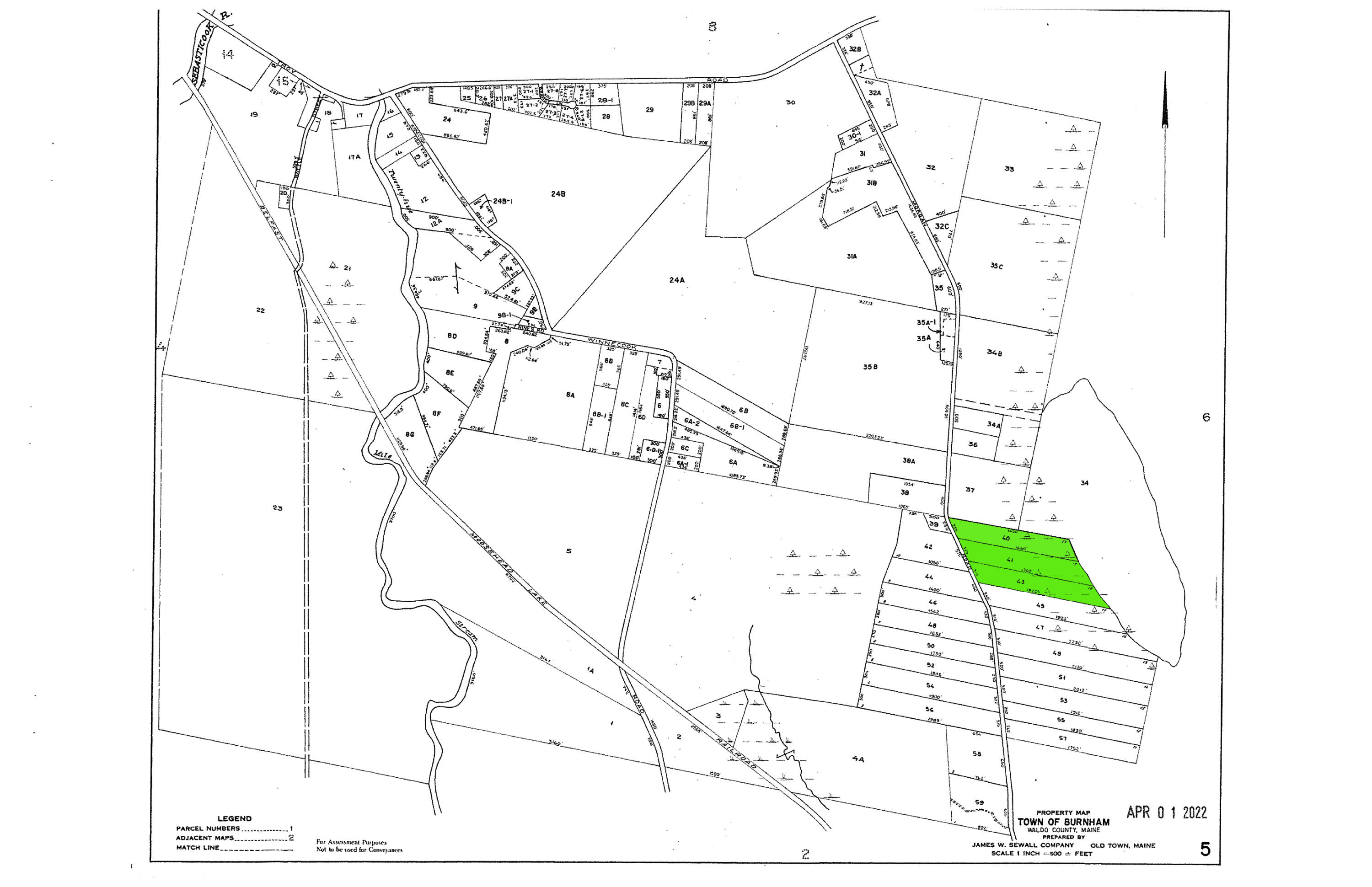 40-41 & 43 Morgan Road Burnham, ME 04922 - Photo 9 of 14 TAX MAPS 5 - 3 on full map