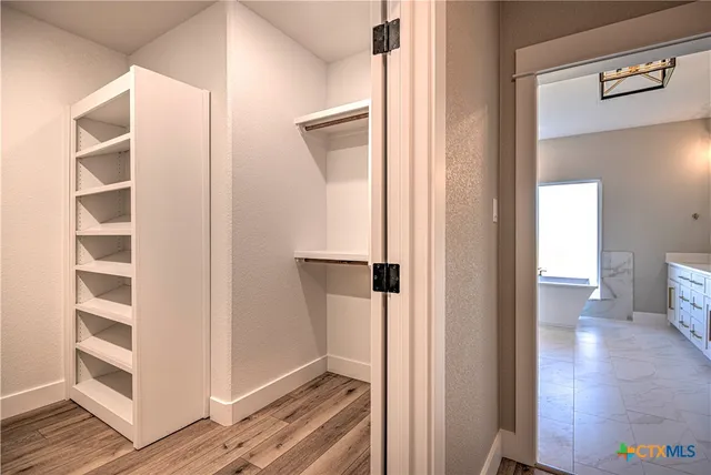 a view of closet area