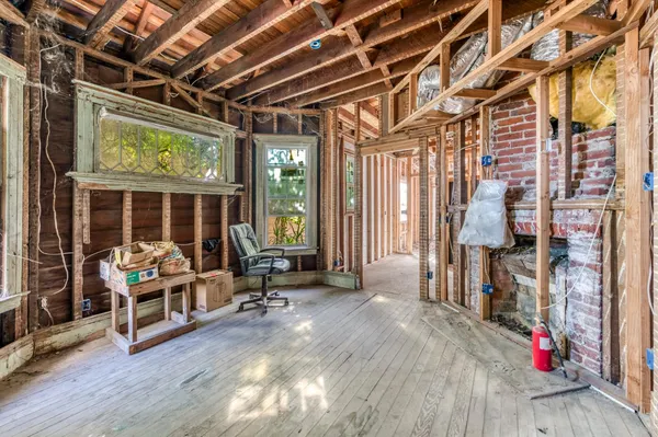 a view of an outdoor space with porch