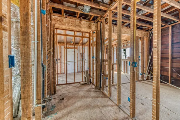 a view of a room with walk in closet
