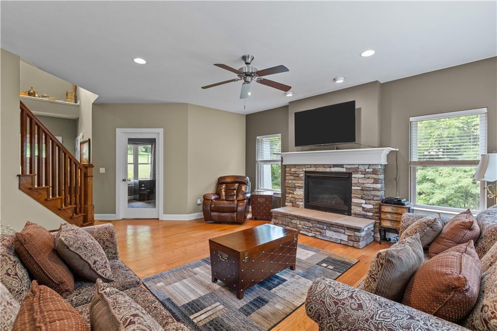 242 Kings Road Washington, PA 15301 - Photo 10 of 42 a living room with furniture fireplace and flat screen tv