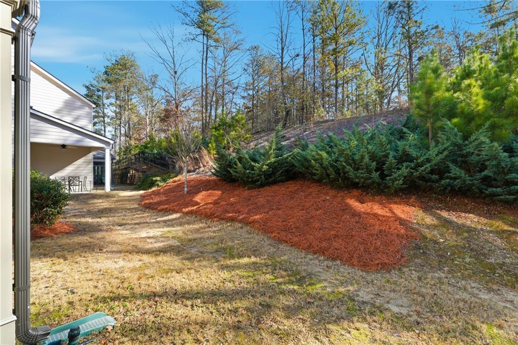 2779 Morgan Spring Trail Buford, GA 30519 - Photo 55 of 64 a view of a yard with plants and large trees