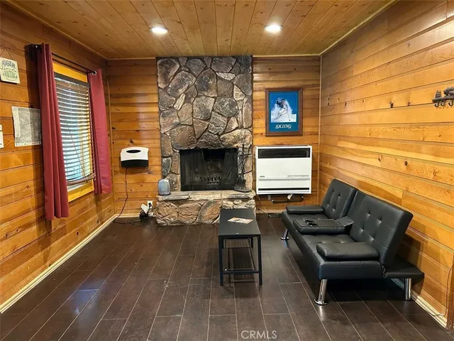 a building outdoor space with patio furniture