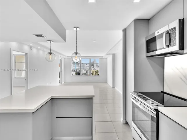 a view of a balcony with city view