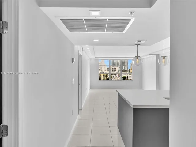 a view of a big room with closet and windows