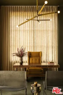 a view of a fireplace in a room