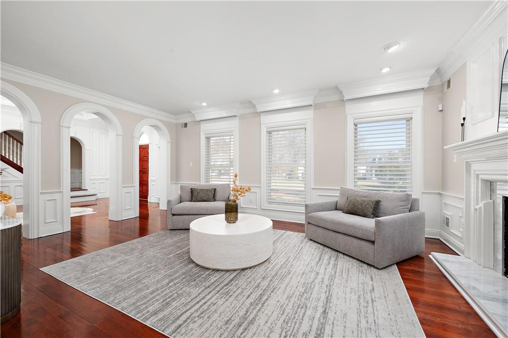 515 Maple Lane Sewickley, PA 15143 - Photo 5 of 42 a living room with furniture and a fireplace