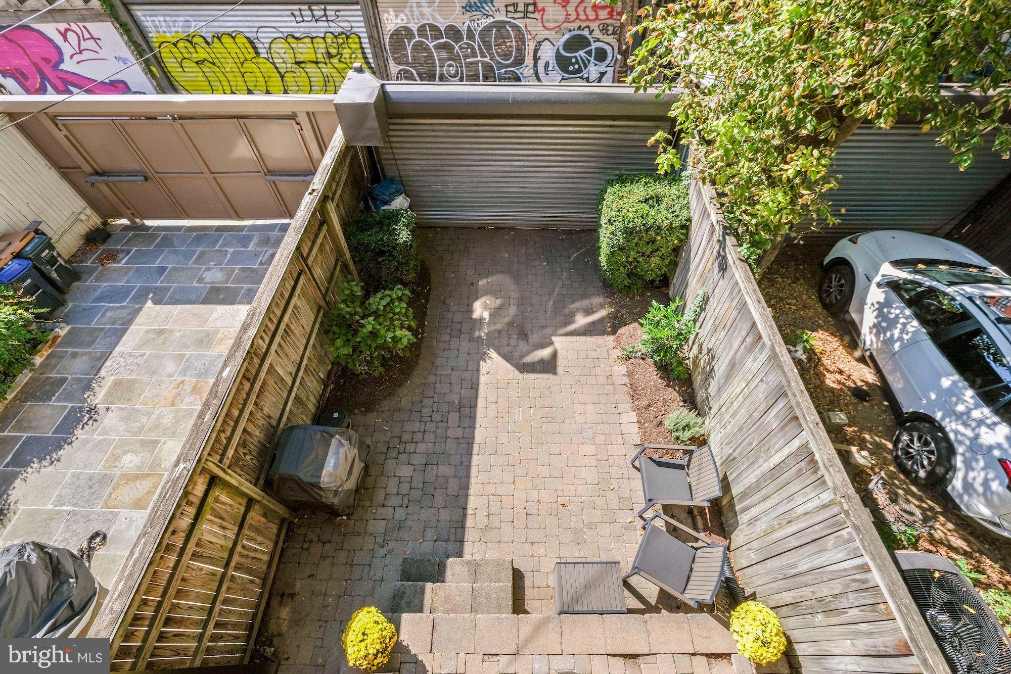 1342 Wallach Place Northwest Washington, DC 20009 - Photo 28 of 36 Overview Of Backyard from Balcony