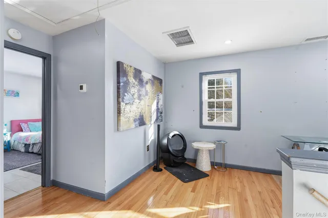 a view of a workspace with a window