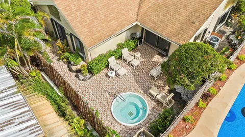 a view of a back yard of the house