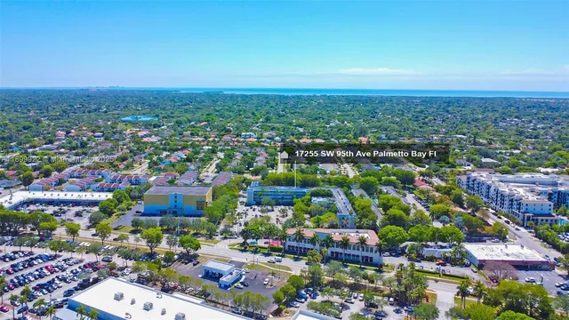 an aerial view of a city